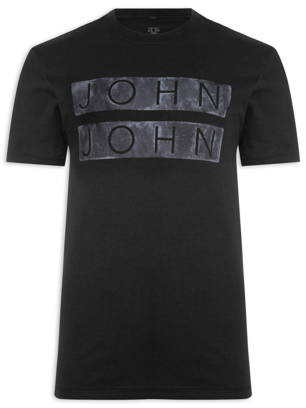 Camiseta Masculina Rg John 2 Plat - Preto