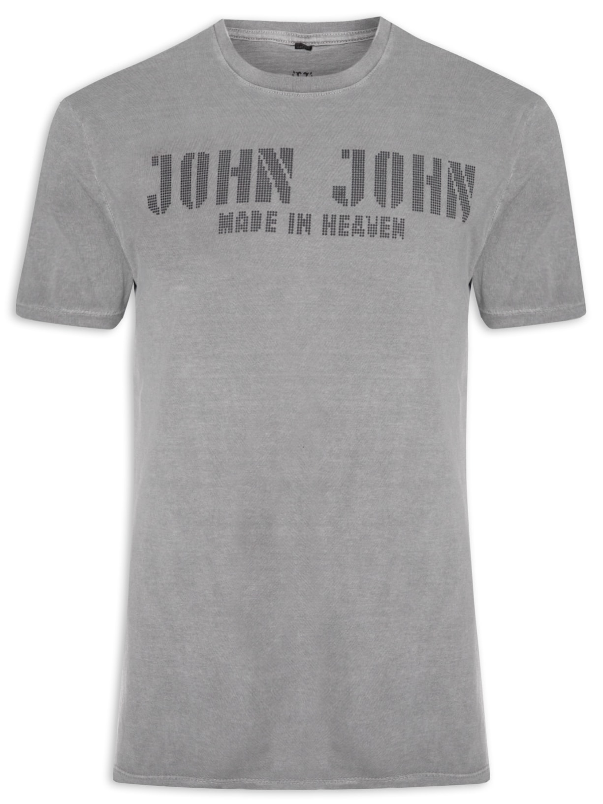 Camiseta Masculina Rg John Base - Cinza