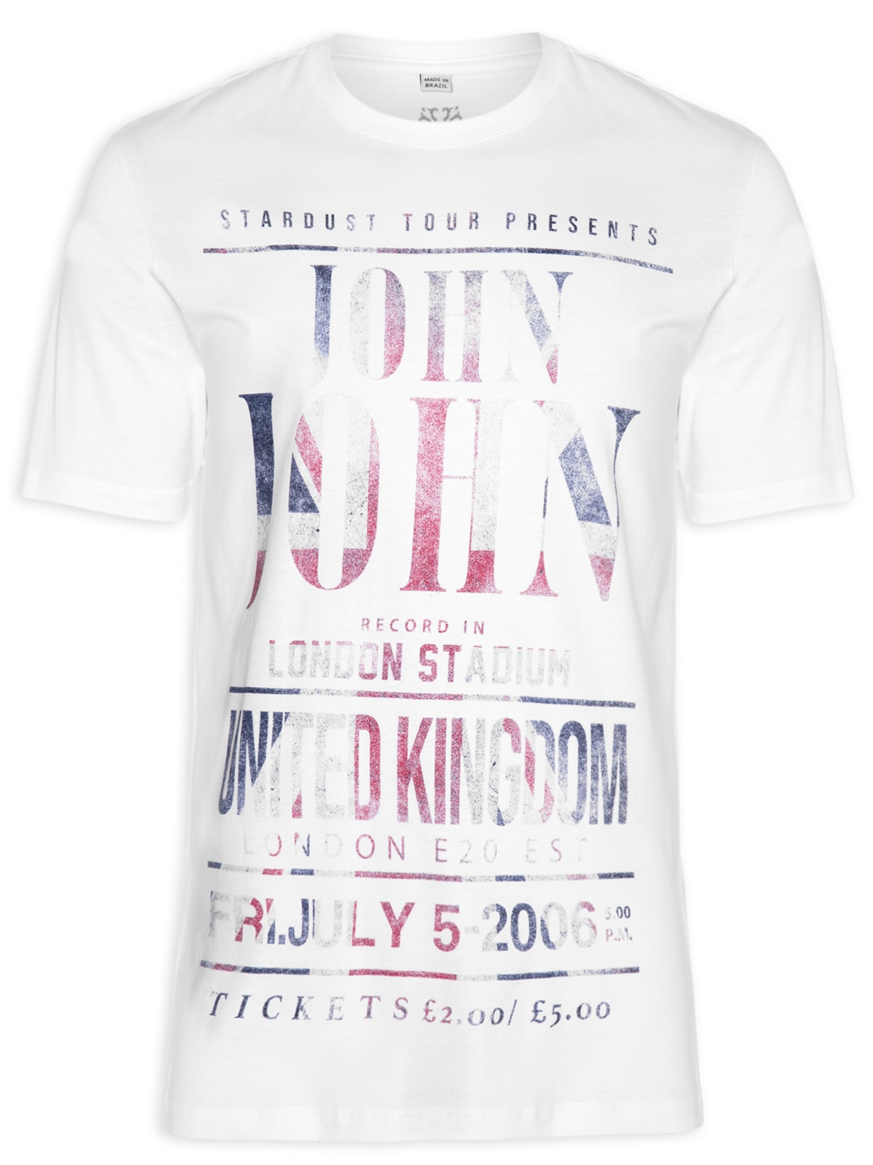 Camiseta Masculina Rg London Tour - Branco