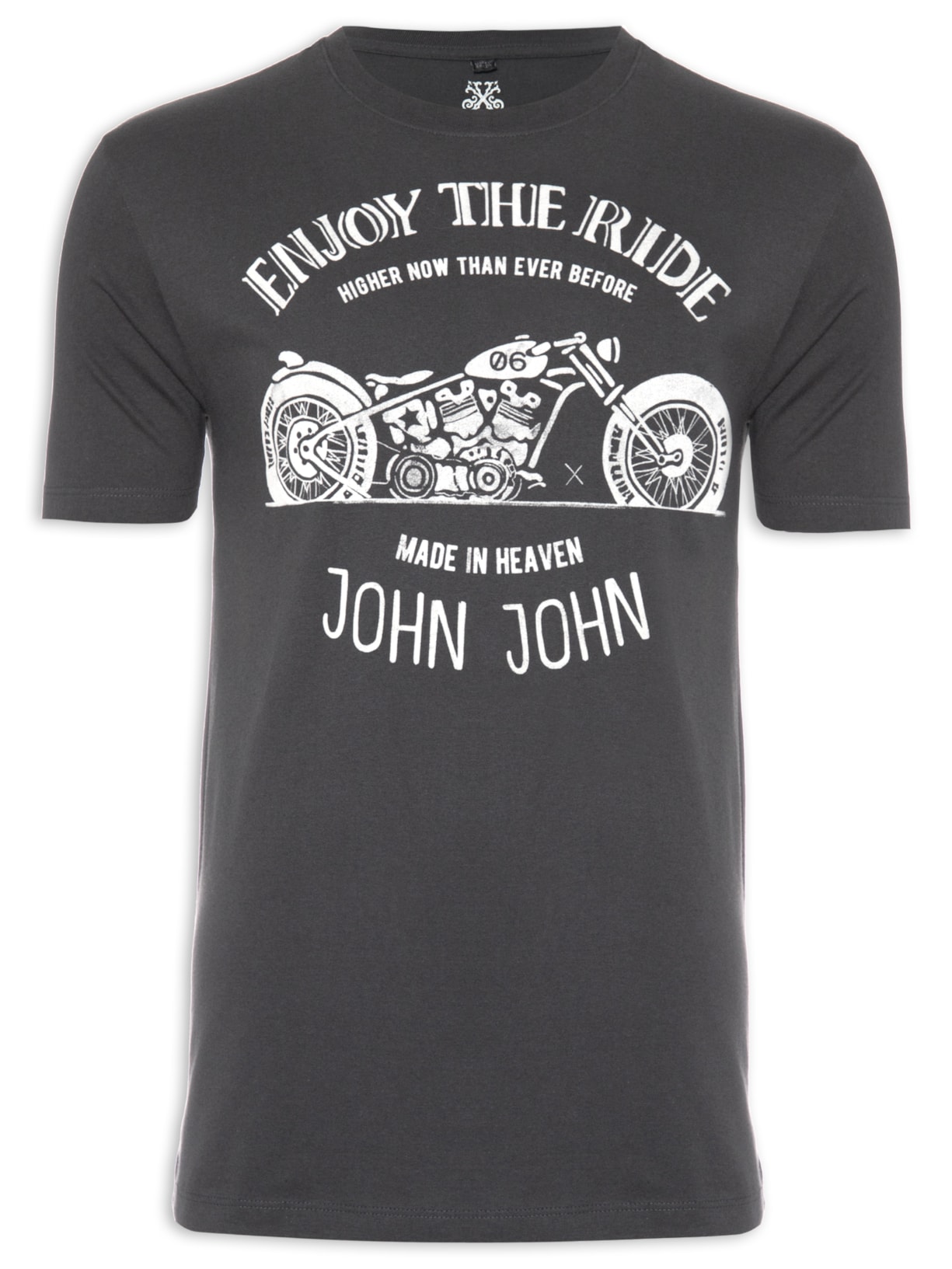 Camiseta Masculina Rg Motor Rider Cinza John John