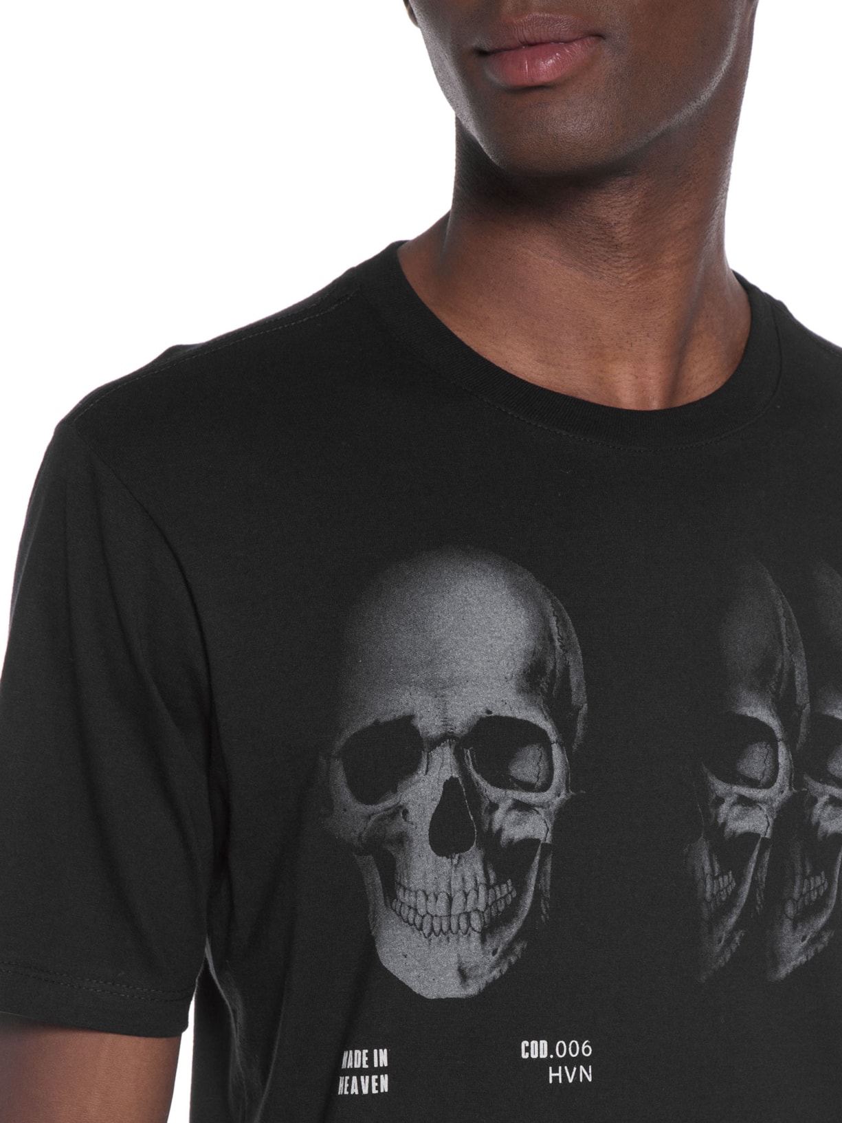 Camiseta Masculina Rg Mult Skull Preto John John