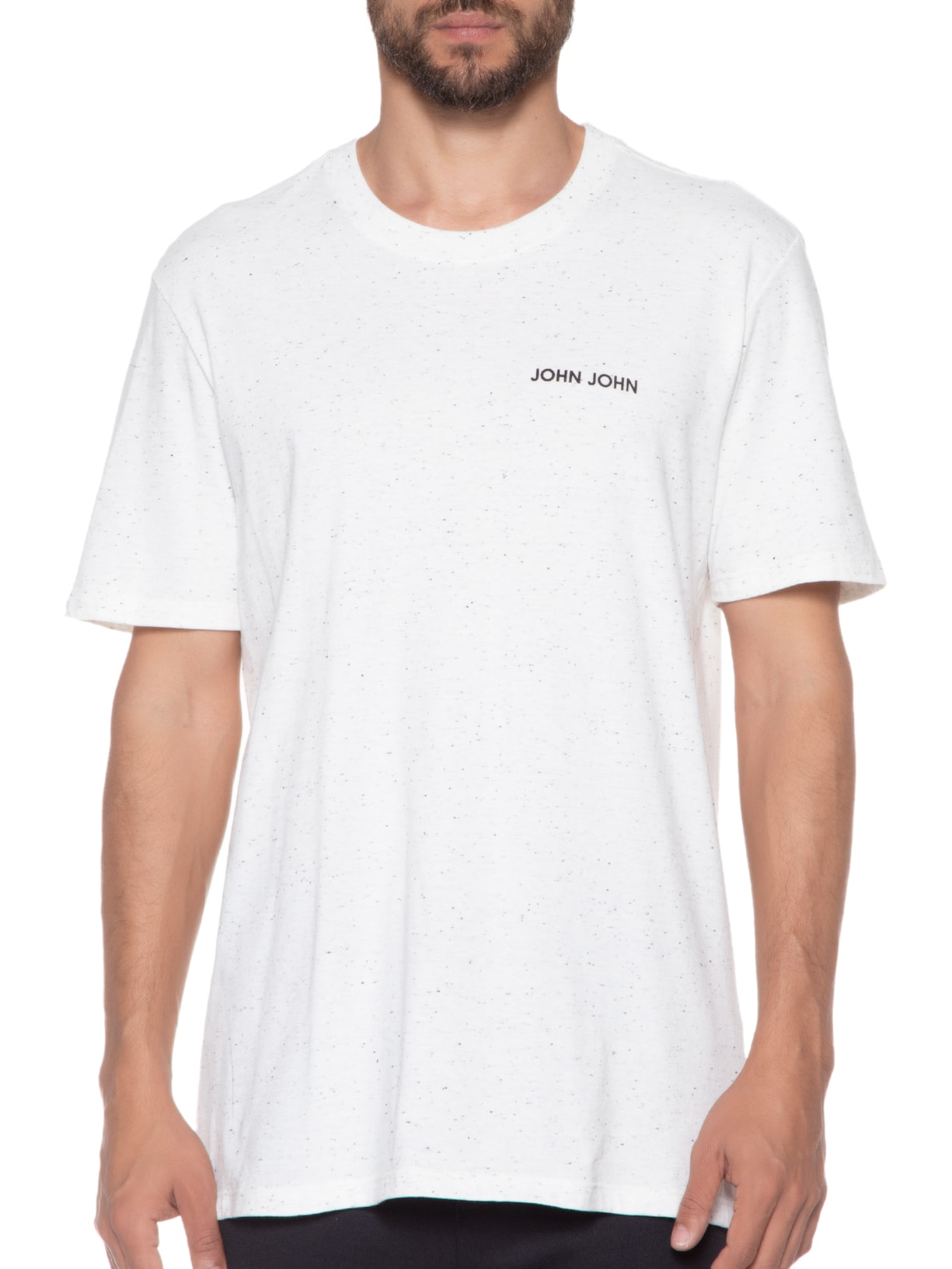 Camiseta Masculina Rg New Botone Branco John John