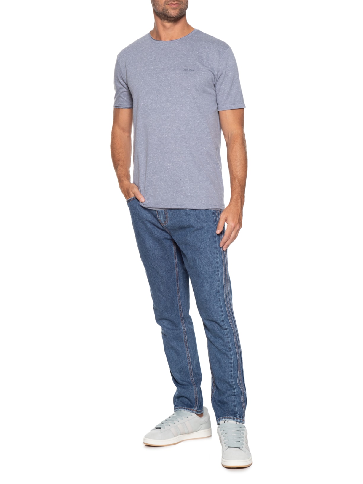 Camiseta Masculina Rg Single Basic Azul John John
