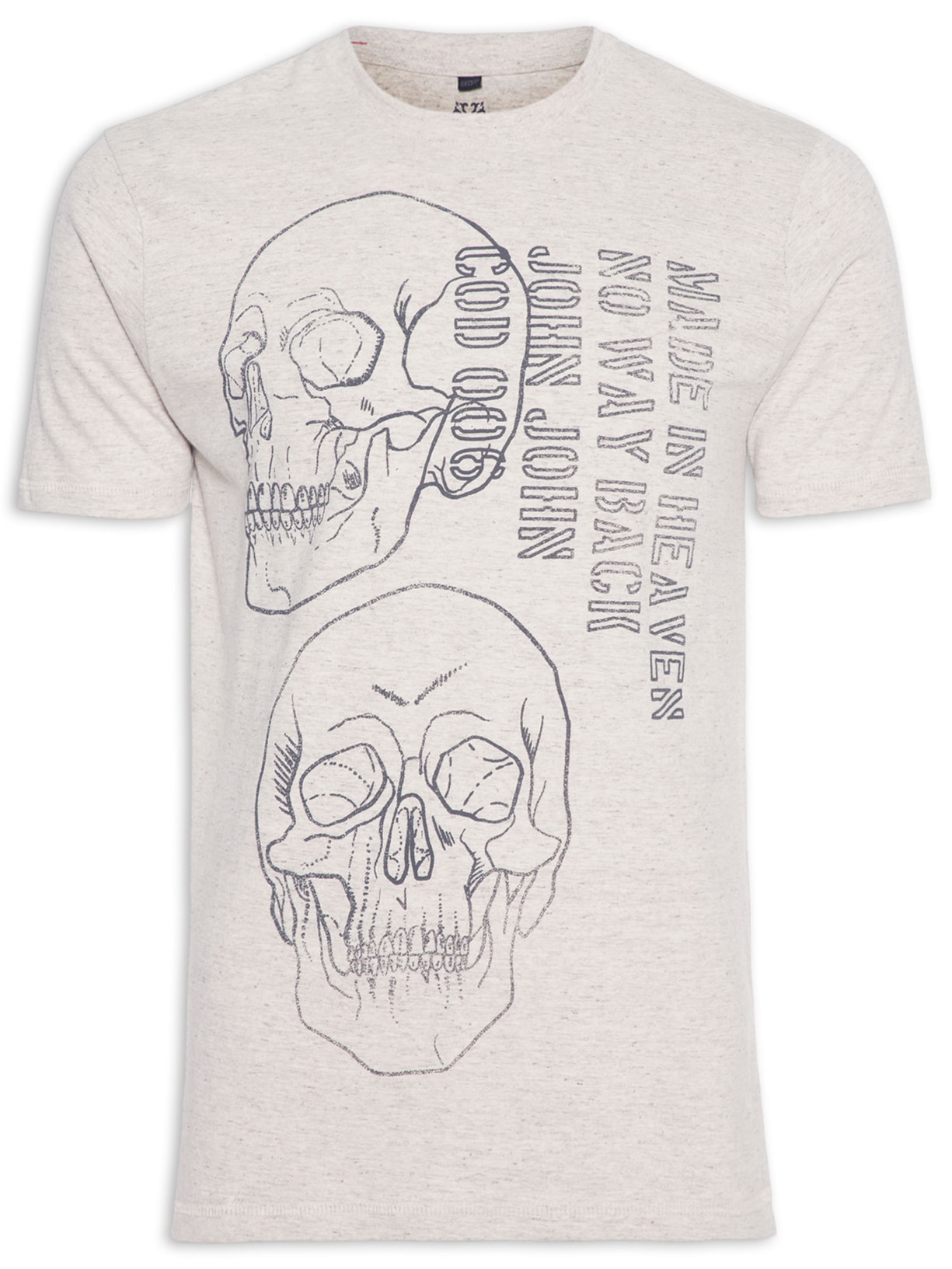 Camiseta Masculina Rg Skull Cod - Bege