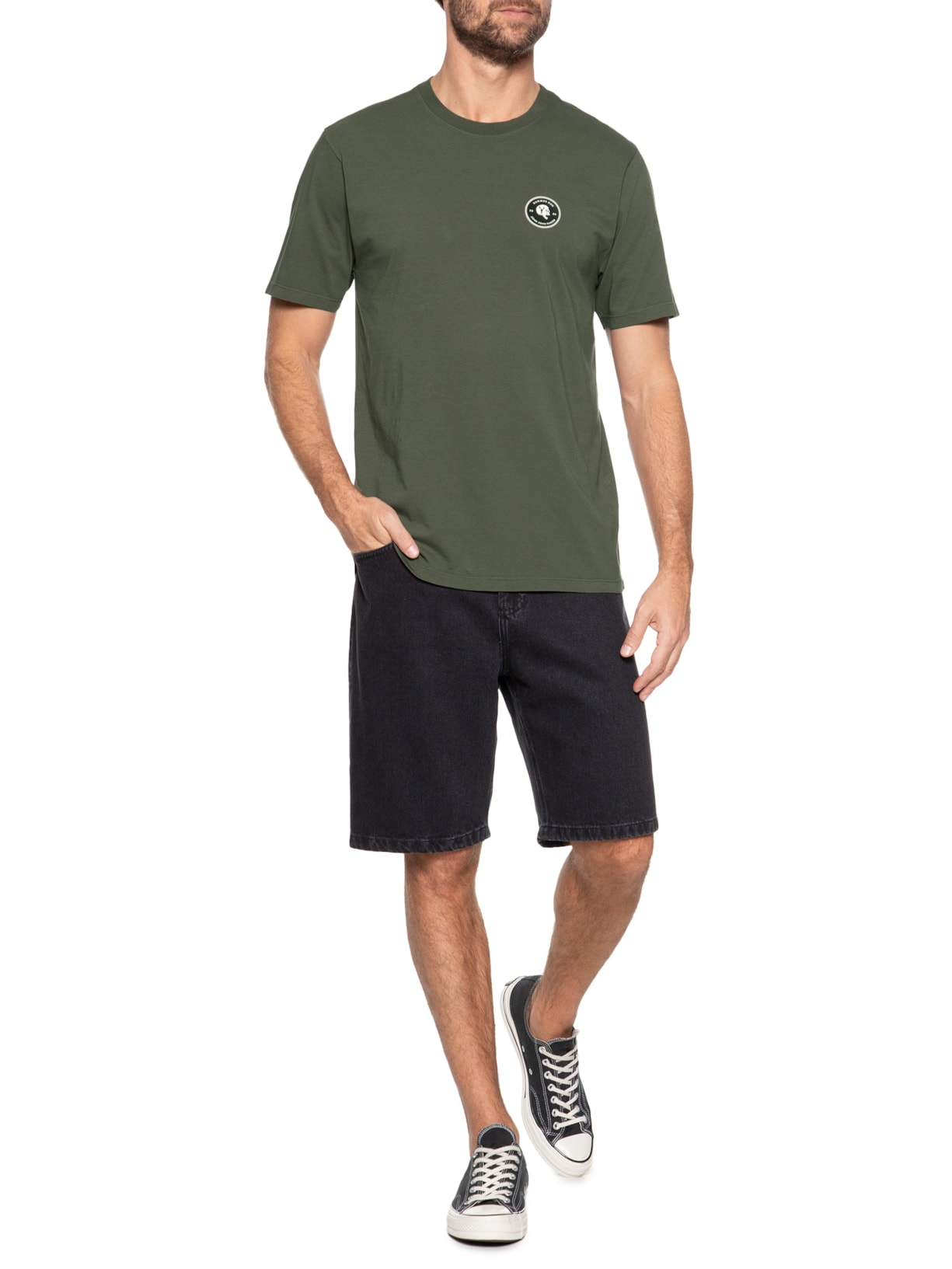 Camiseta Masculina Rg Skull Lobster Verde John John