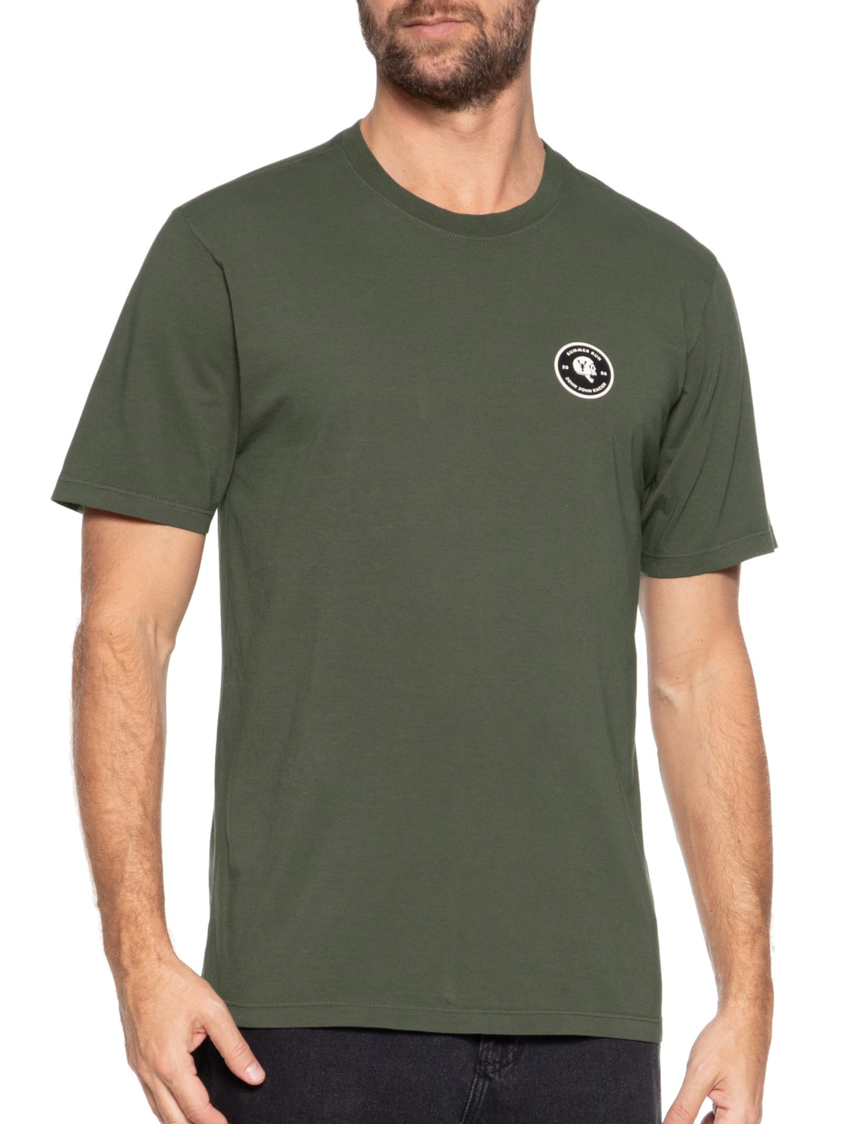 Camiseta Masculina Rg Skull Lobster Verde John John