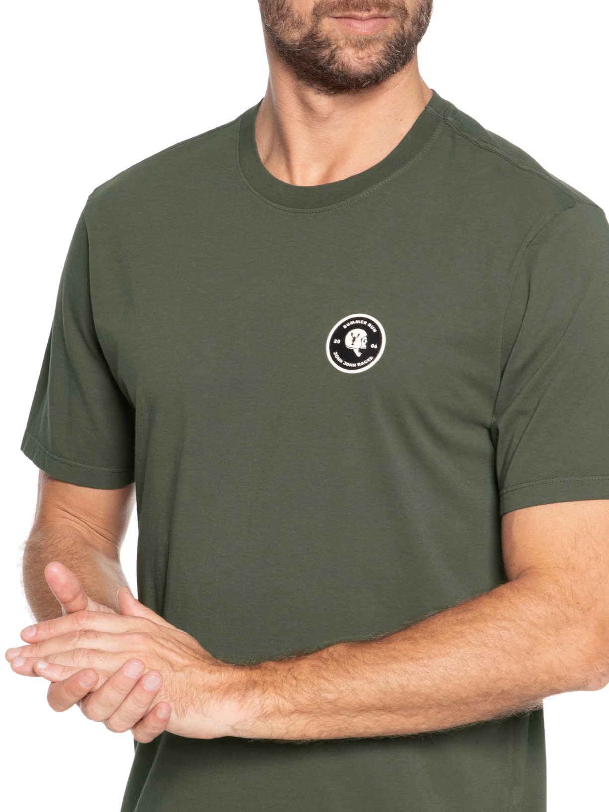 Camiseta Masculina Rg Skull Lobster Verde John John