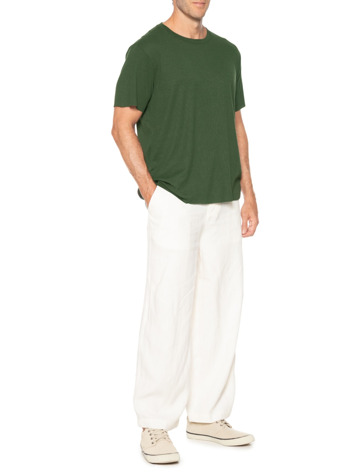 Camiseta Masculina Ribana Light Verde Osklen