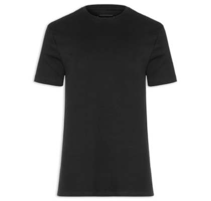 Camiseta Masculina Ribana Logo Monograma - Preto