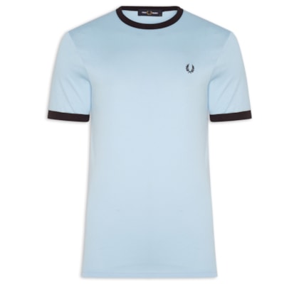 Camiseta Masculina Ringer Regular Fit - Azul