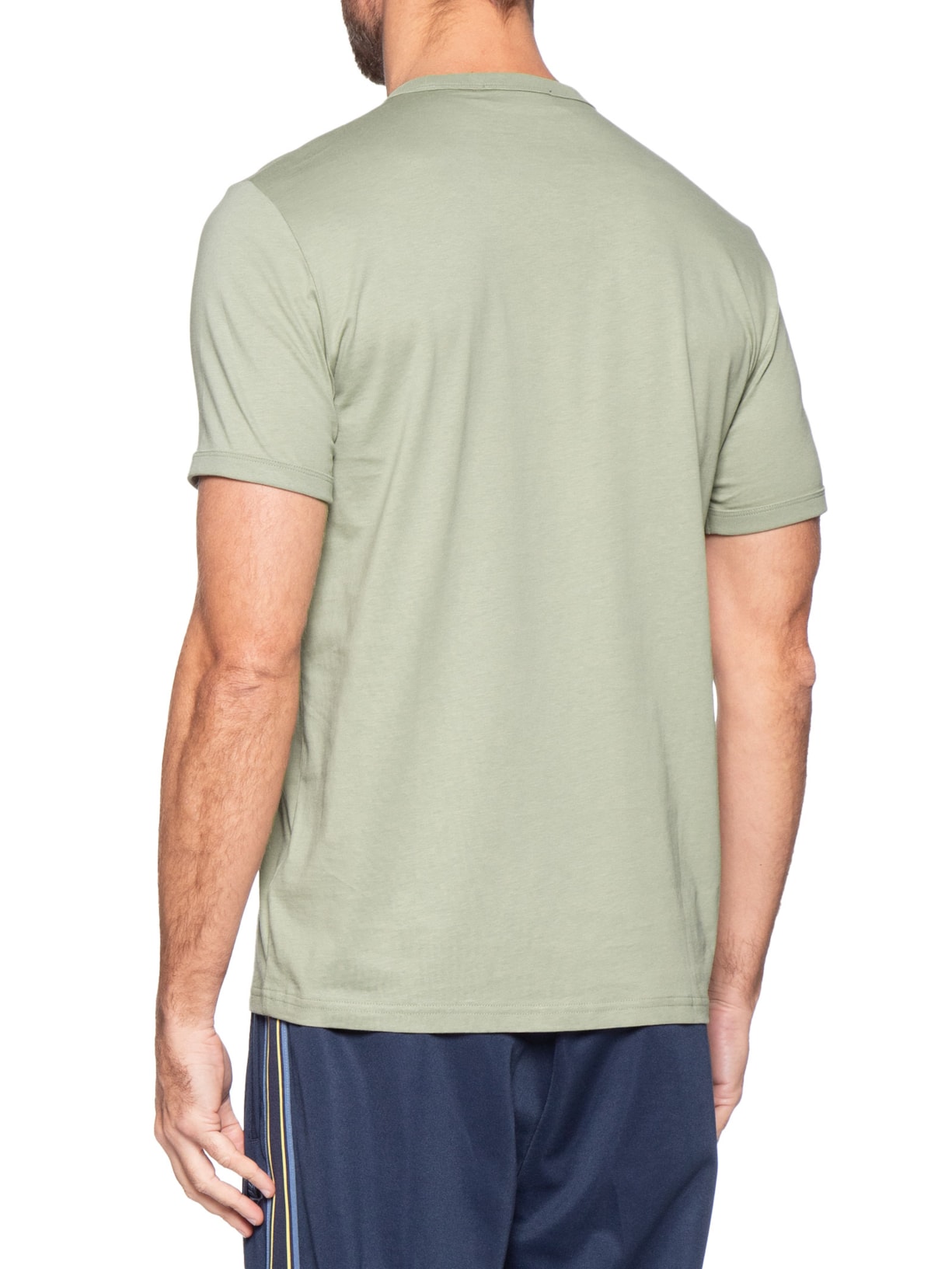 Camiseta Masculina Ringer Regular fit em Algodão – Verde Fred Perry