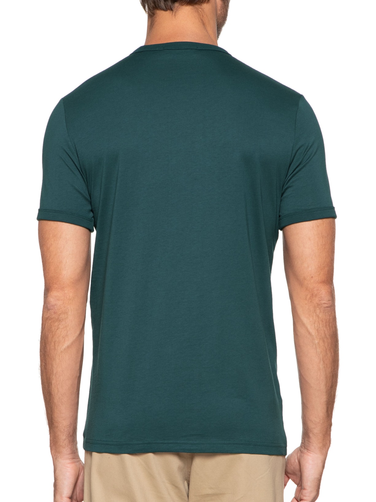Camiseta Masculina Ringer Verde Fred Perry