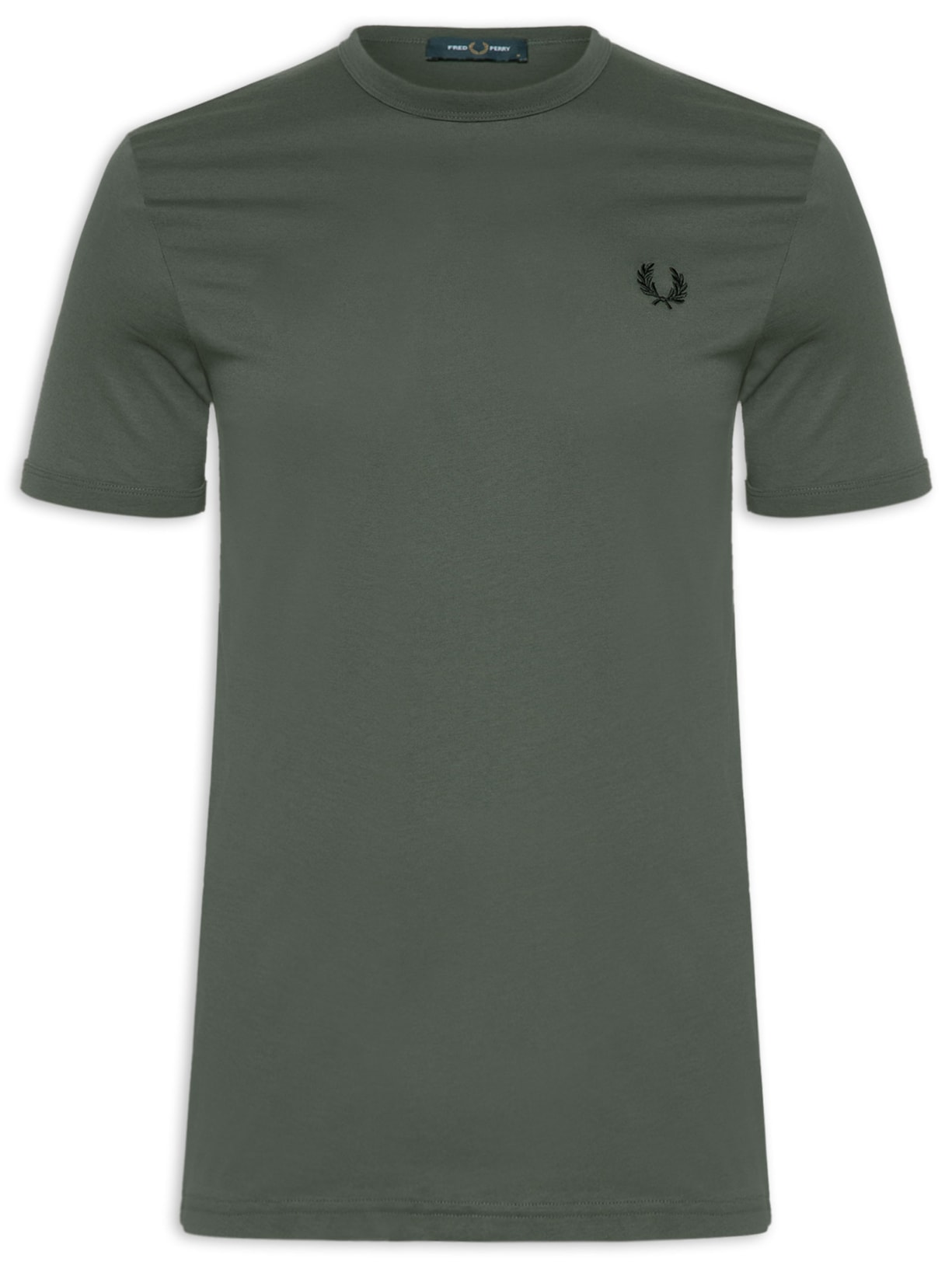 Camiseta Masculina Ringer Verde Fred Perry
