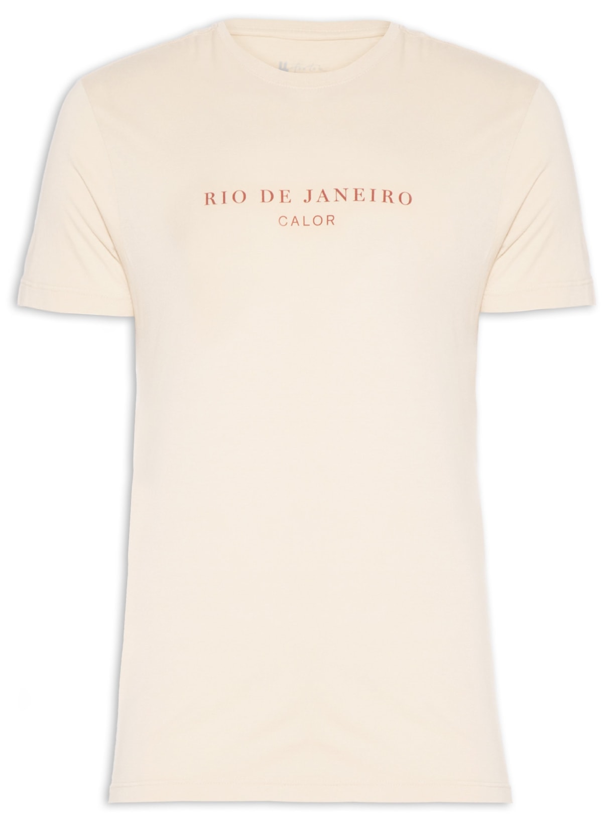 Camiseta Masculina Rio De Janeiro Calor - Bege