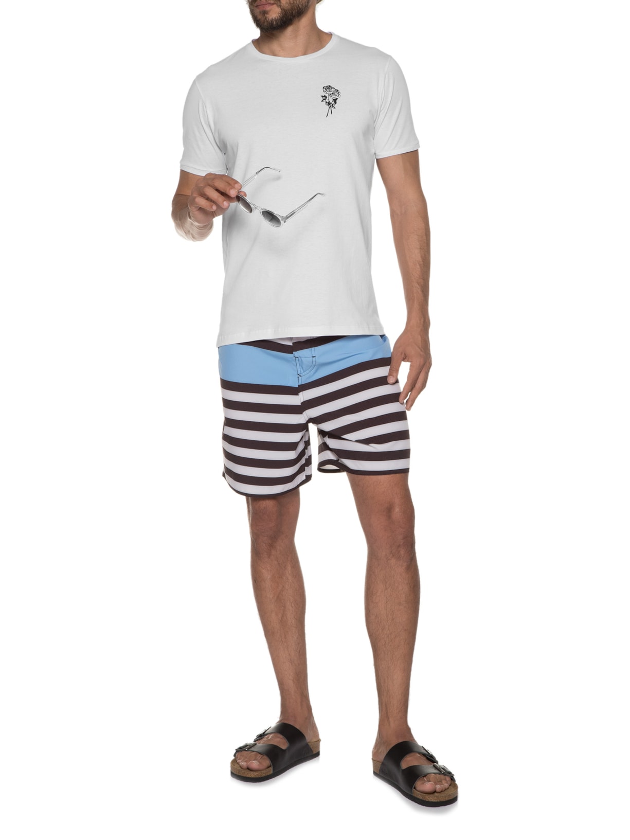 Camiseta Masculina Rose Fingers Branco La Moustache