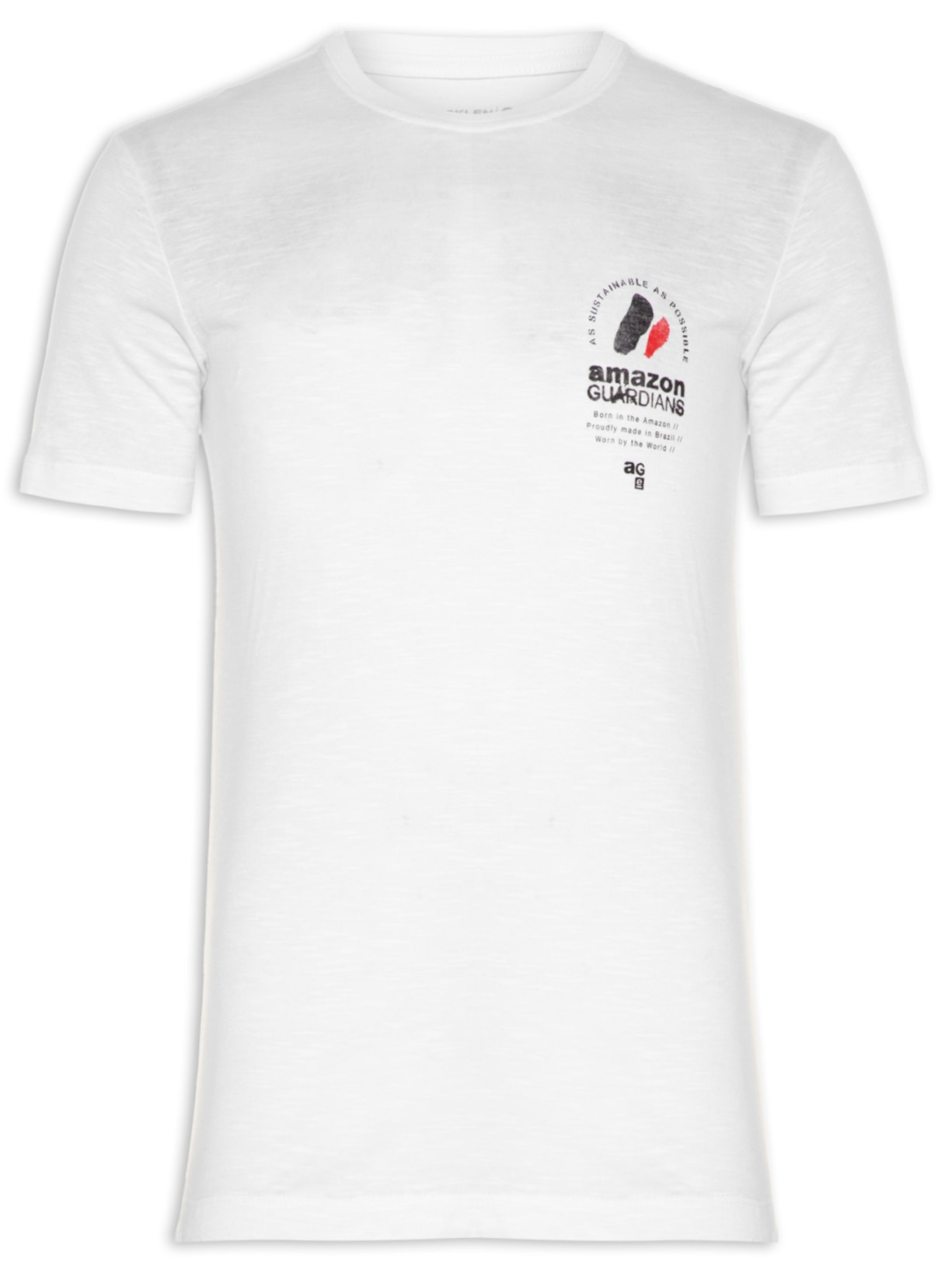 Camiseta Masculina Rough Ag Stamp - Branco