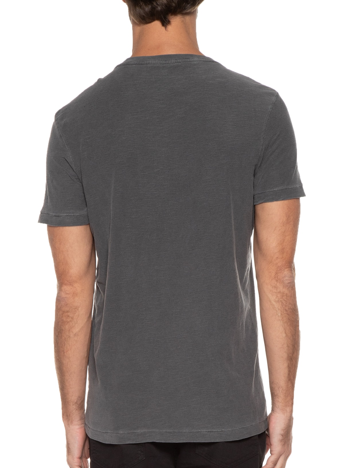 Camiseta Masculina Rough Rock Poster Cinza Osklen