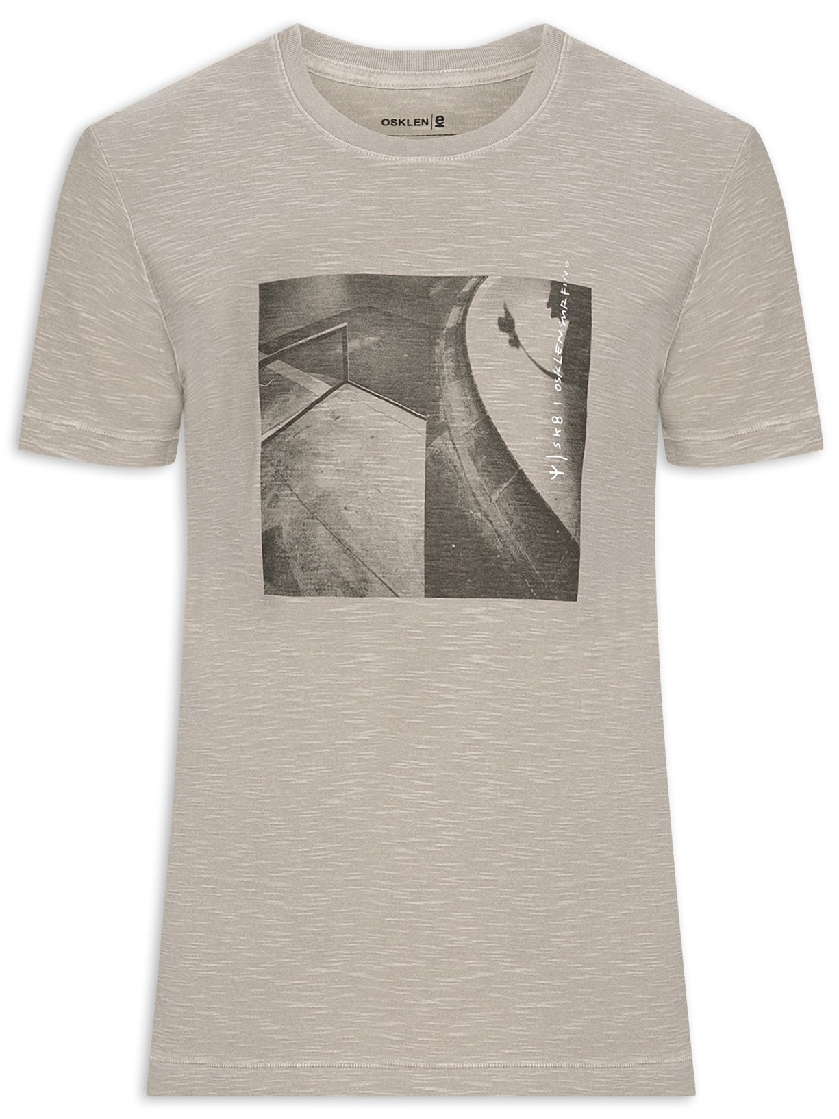 Camiseta Masculina Rough Skate Park - Bege