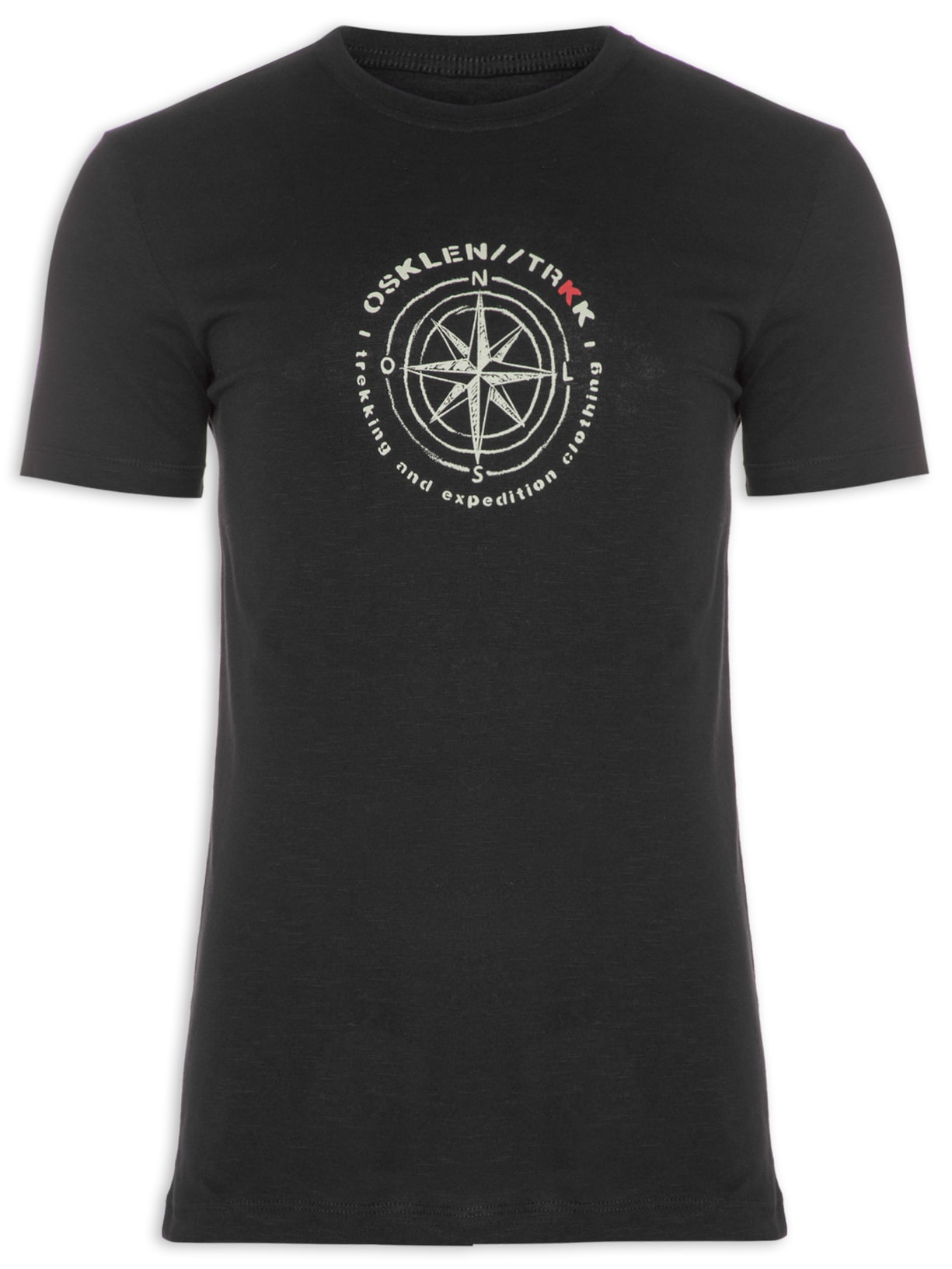 Camiseta Masculina Rough Trkk Rosa Dos Ventos Preto Osklen