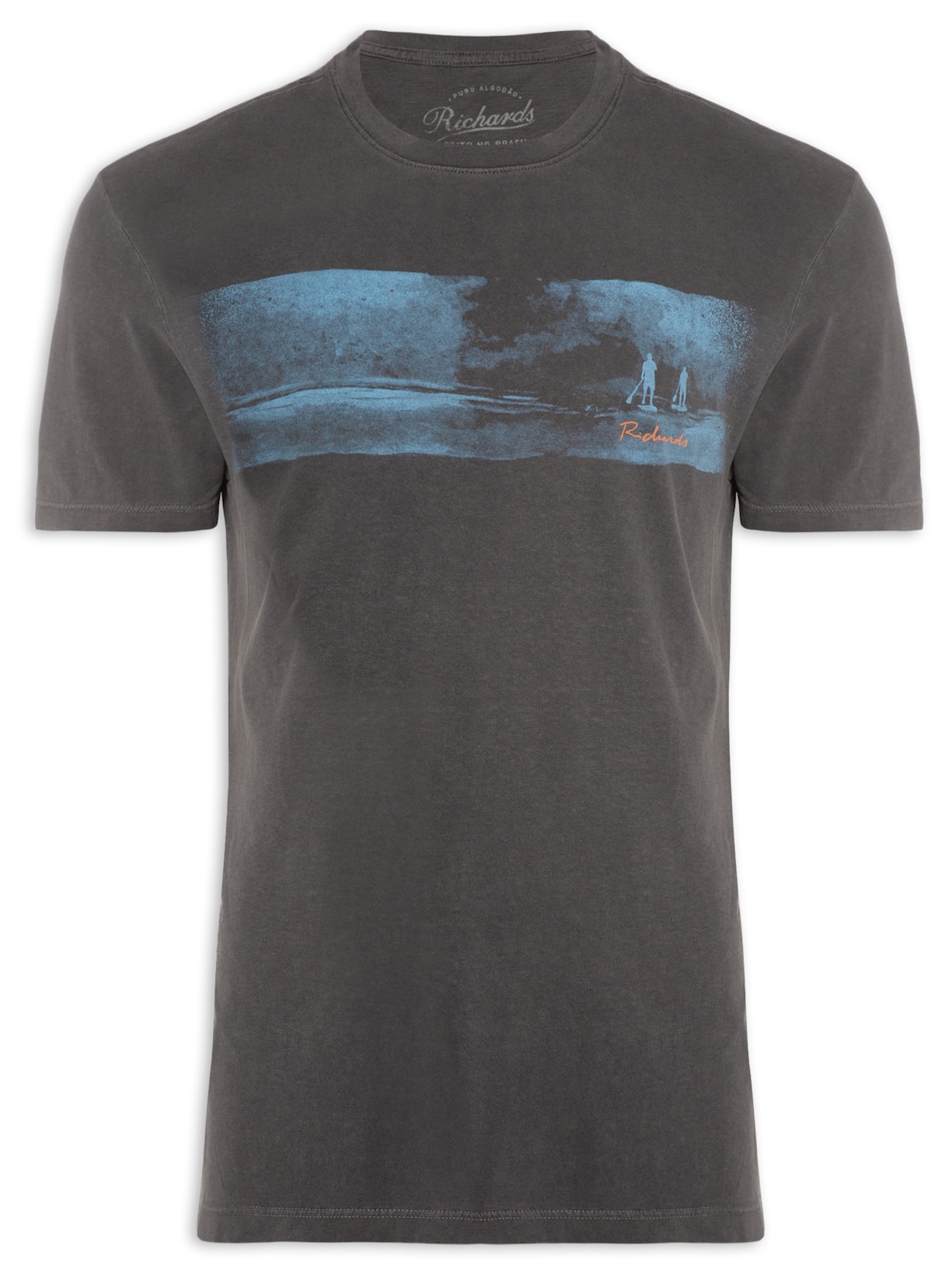 Camiseta Masculina Rowing Surf - Cinza