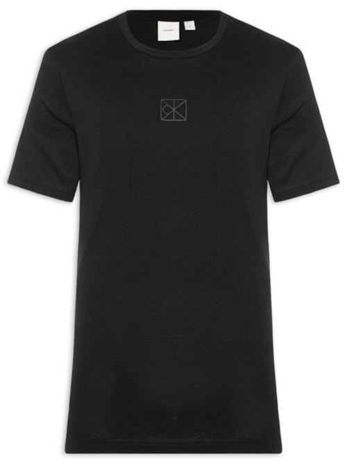 Camiseta Masculina Rubber Patch AOP - Preto