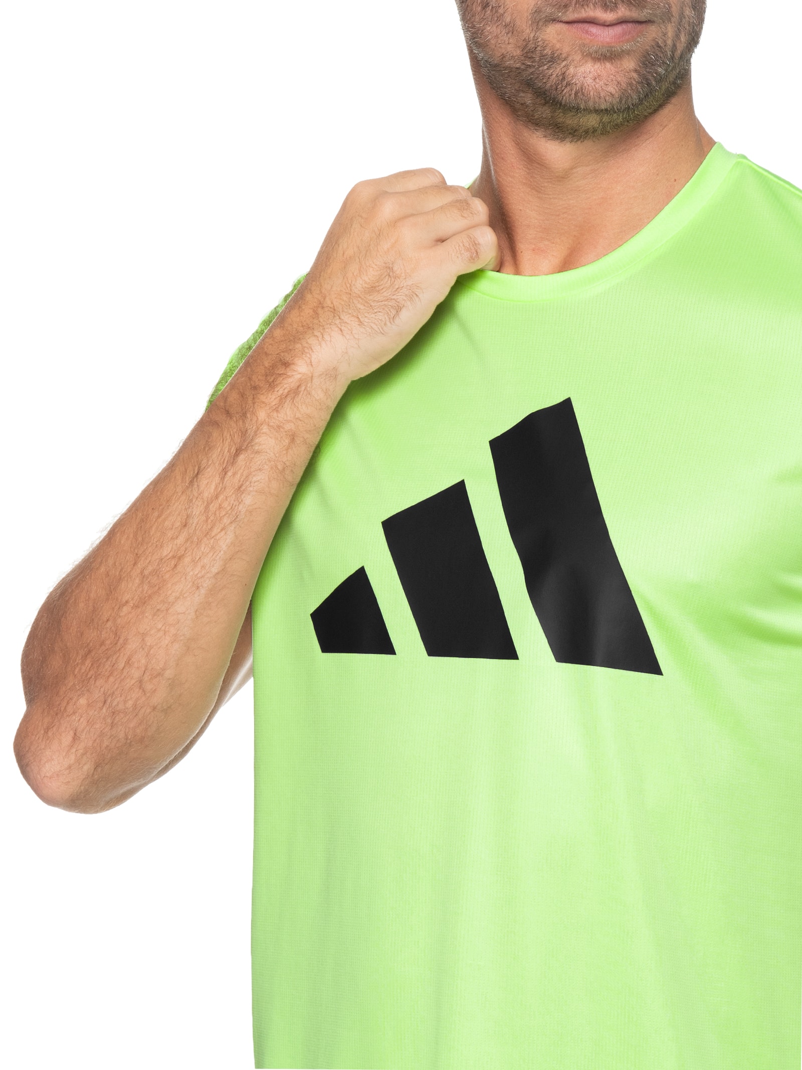 RYō Camiseta Masculina Run It - Verde - Adidas