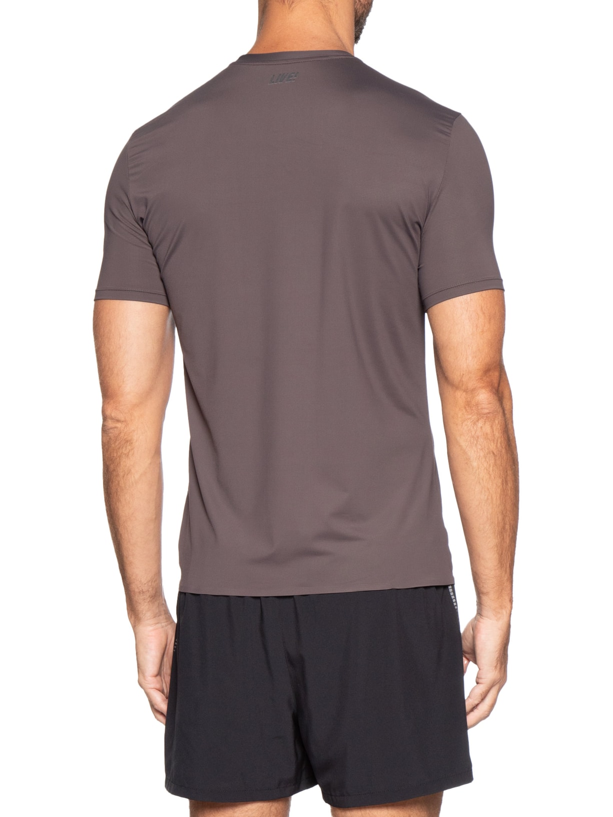 Camiseta Masculina Run Slim Men Marrom Live!