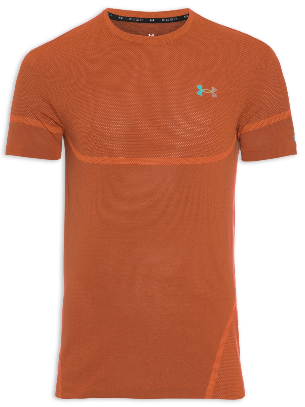 Camiseta Masculina Rush Seamless Laranja Under Armour