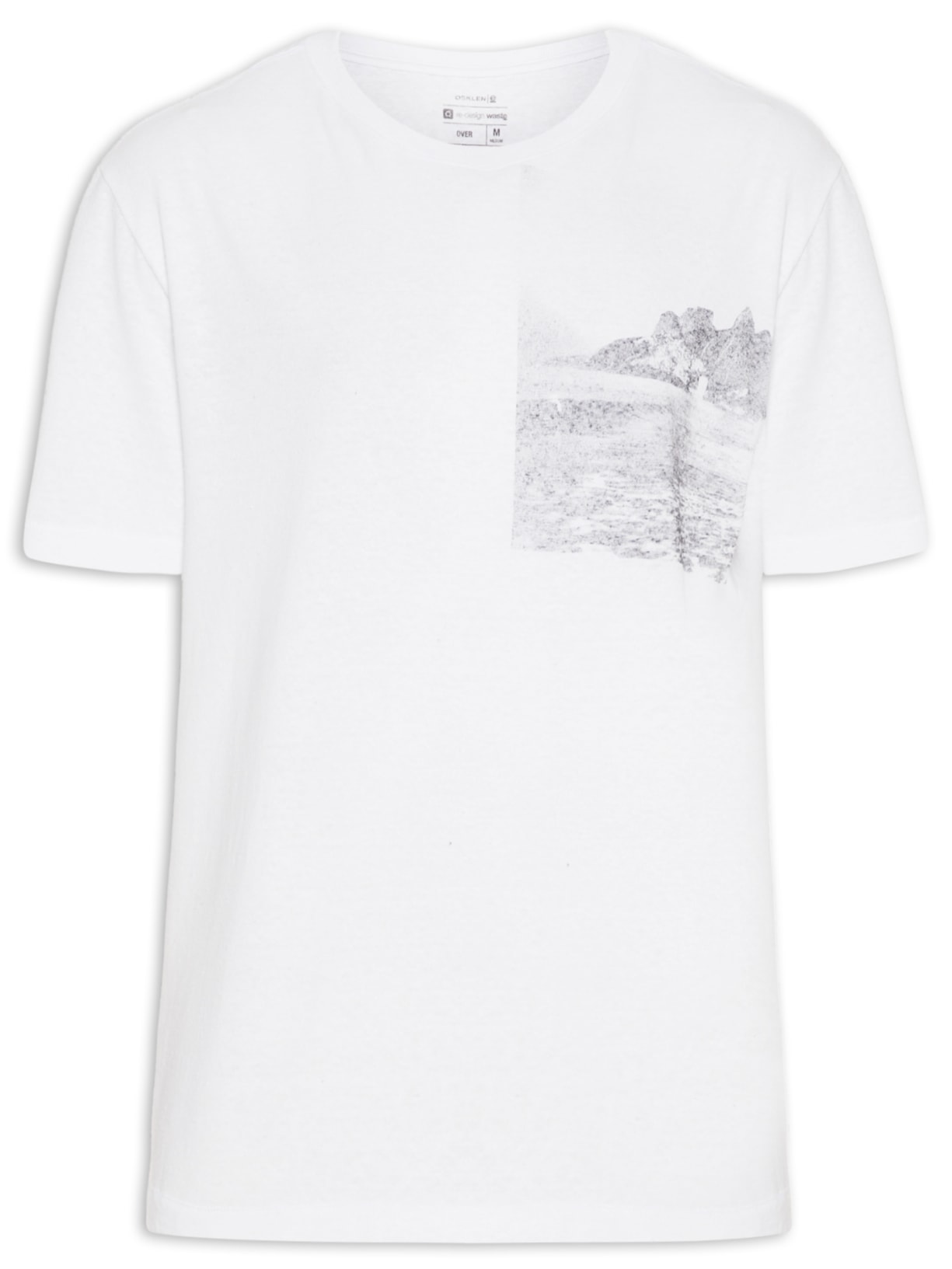 Camiseta Masculina Rustic Eco Ipanema Beach - Off White