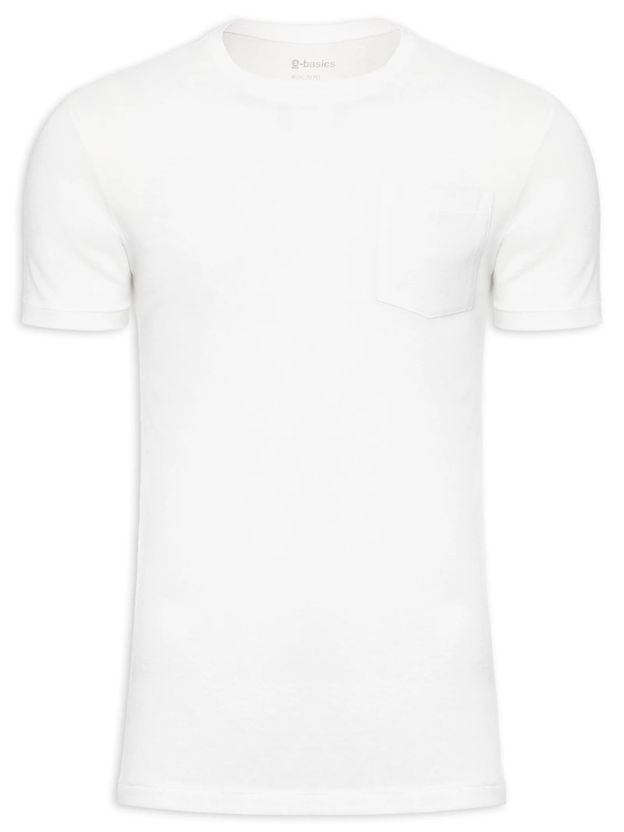 Camiseta Masculina Rustic Pocket E-Basics Branco Osklen