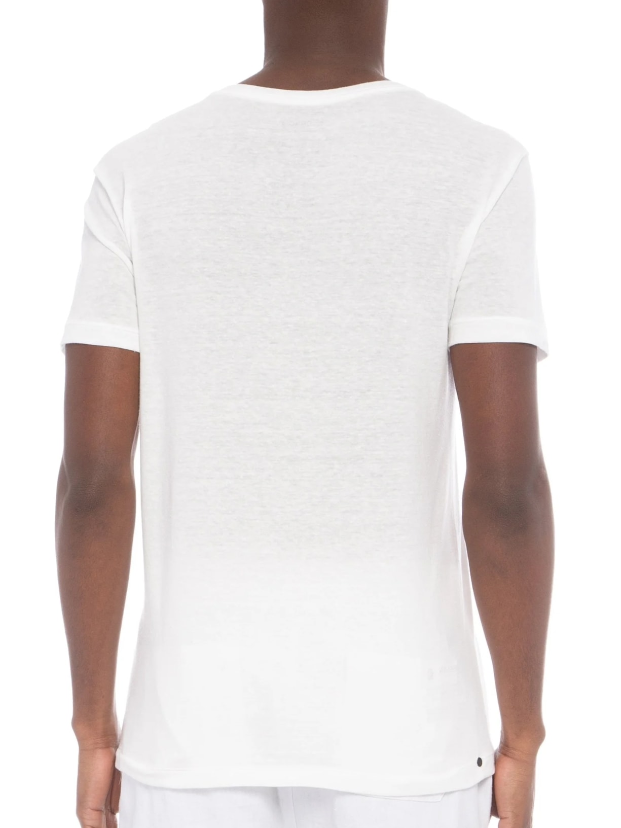 Camiseta Masculina Rustic Pocket E-Basics Branco Osklen