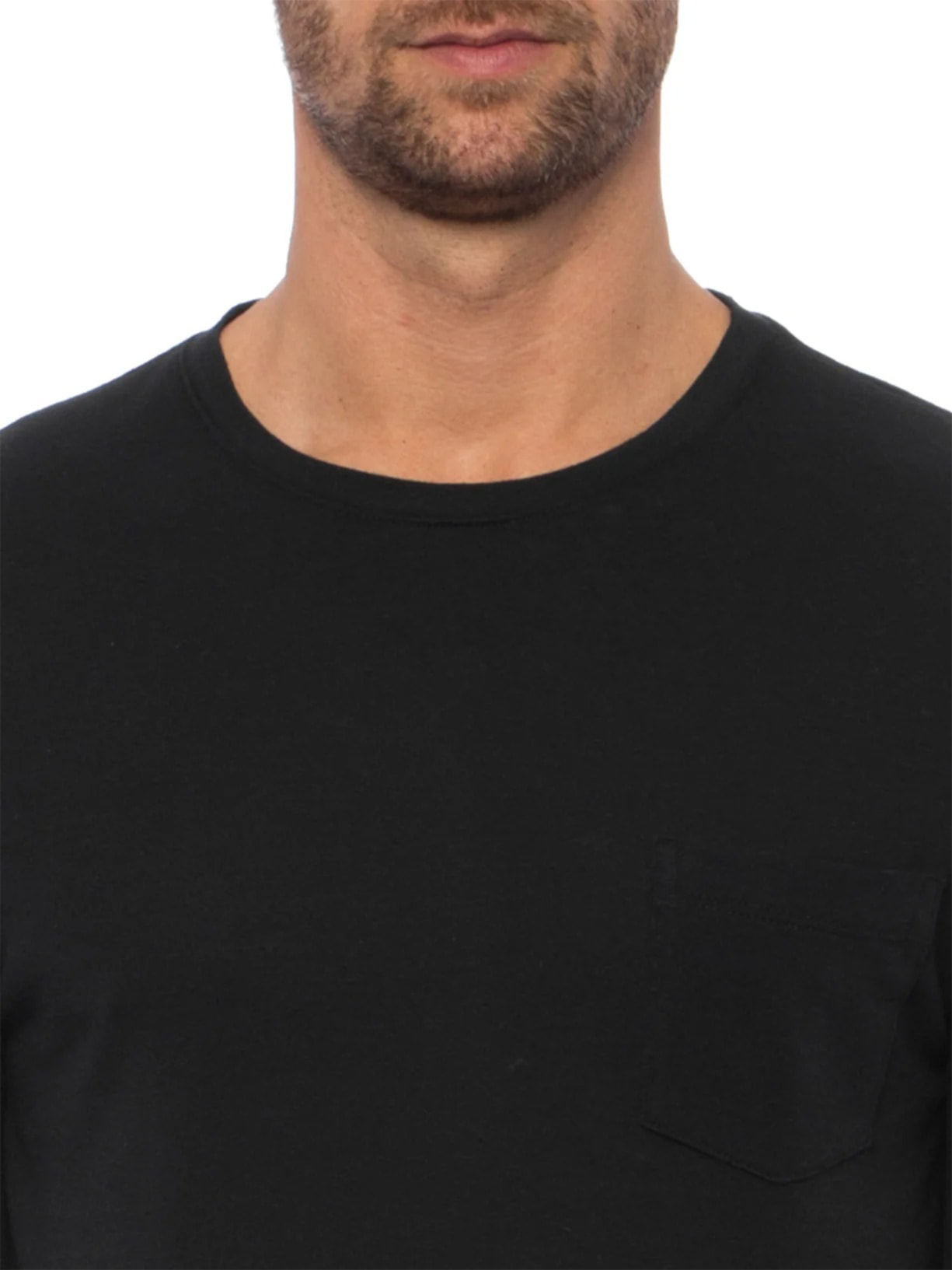 Camiseta Masculina Rustic Pocket E-Basics Preto Osklen