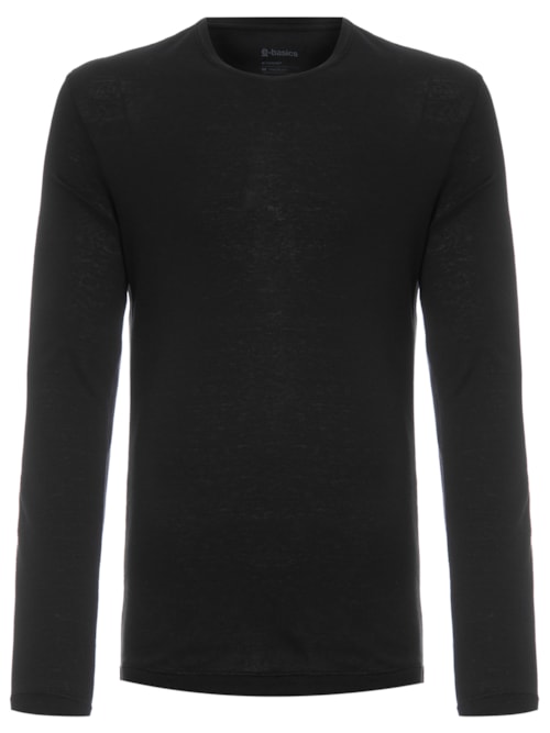 Camiseta Masculina Rustic Pocket E-Basics - Preto