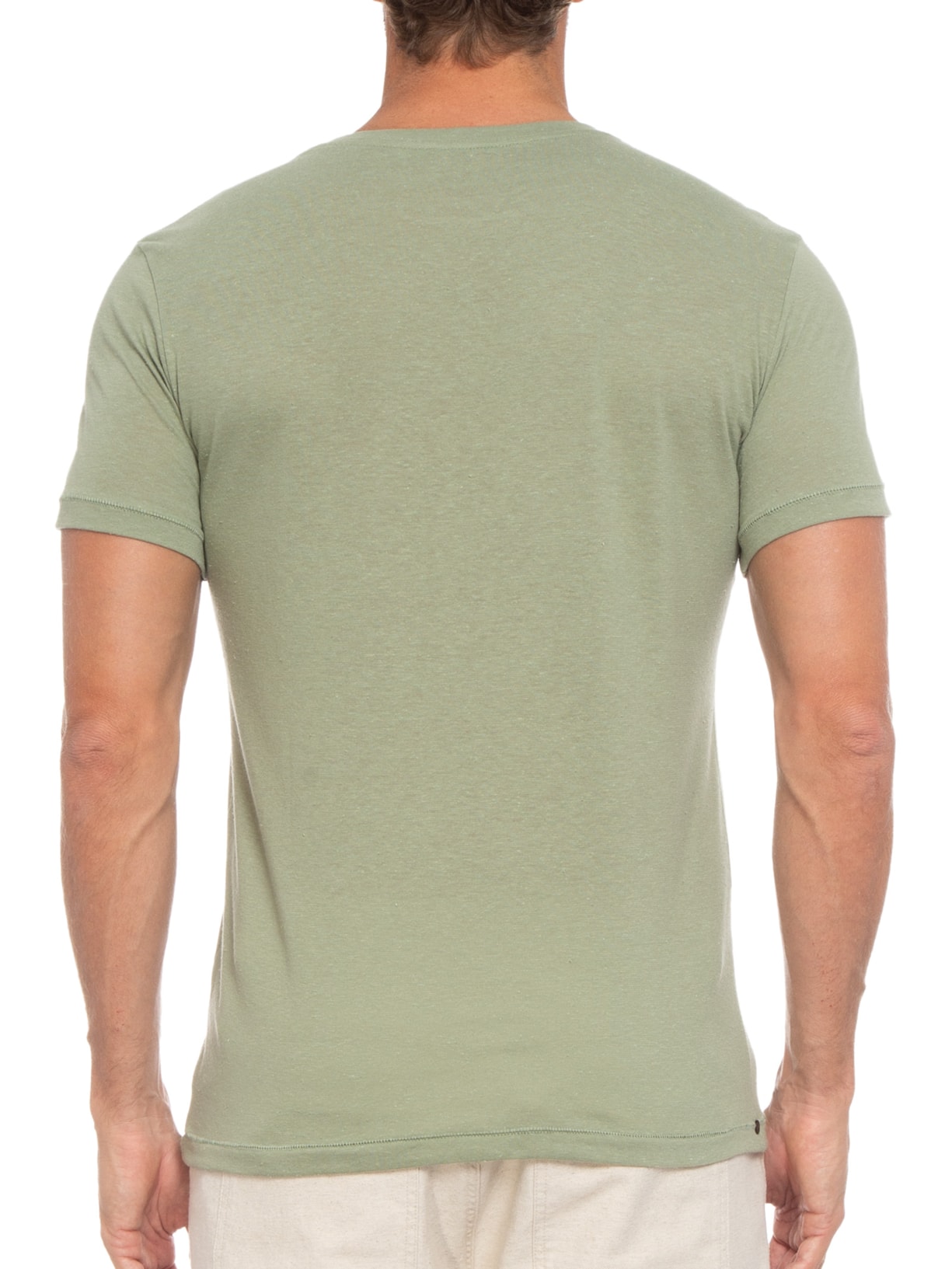 Camiseta Masculina Rustic Pocket E-basics Verde Osklen