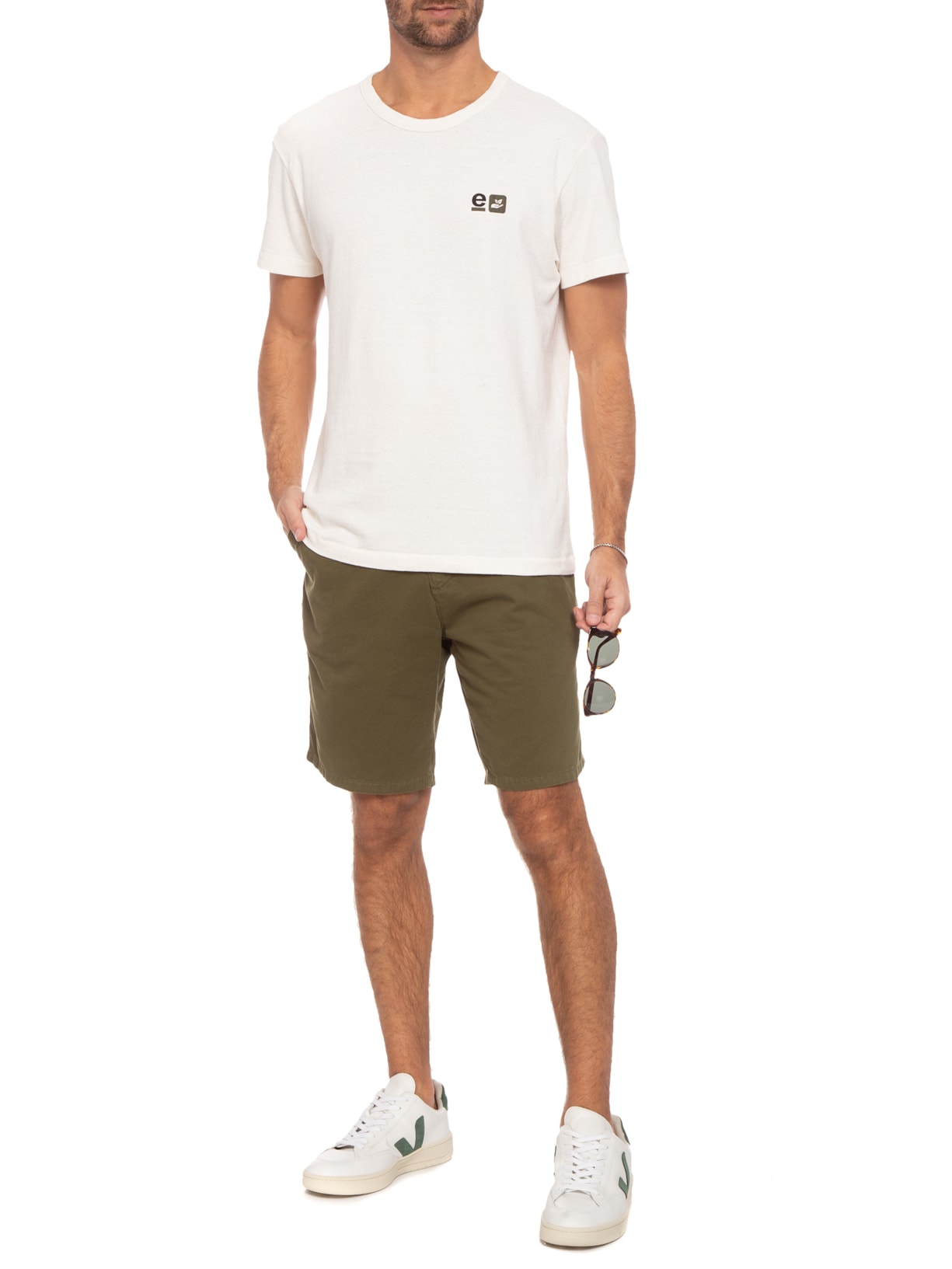 Camiseta Masculina Rustic Regenerete Life Bege Osklen