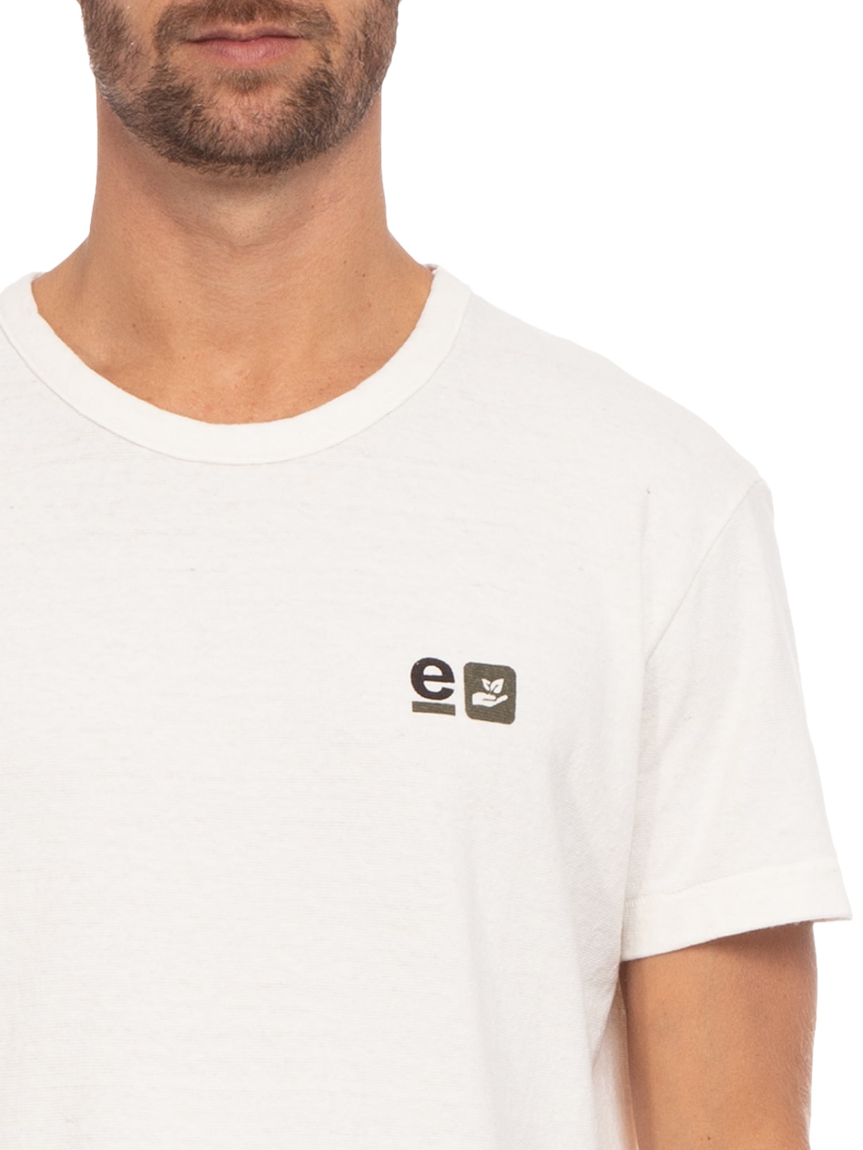 Camiseta Masculina Rustic Regenerete Life Bege Osklen