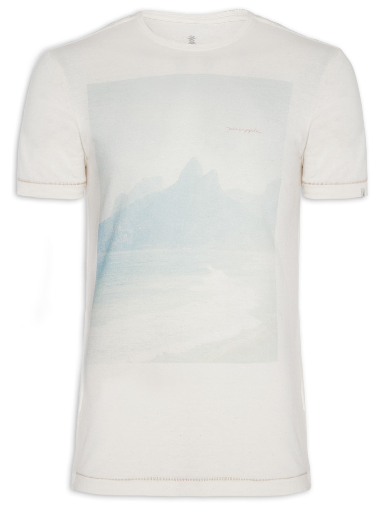Camiseta Masculina Rustic Silkada Rio Foto - Off White