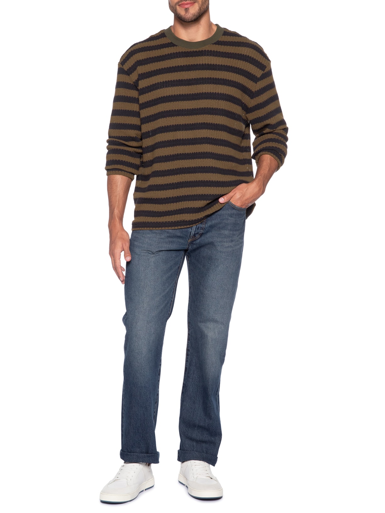 Camiseta Masculina Rustic TH – Marrom Osklen