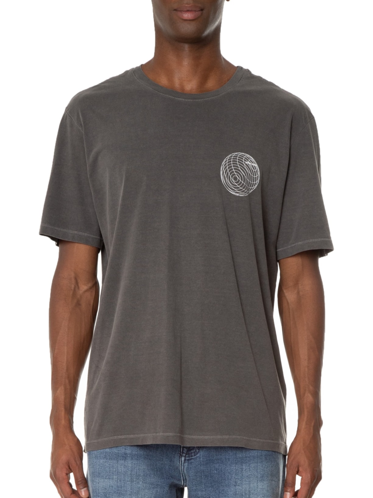 Camiseta Masculina Rx Globe Cinza John John