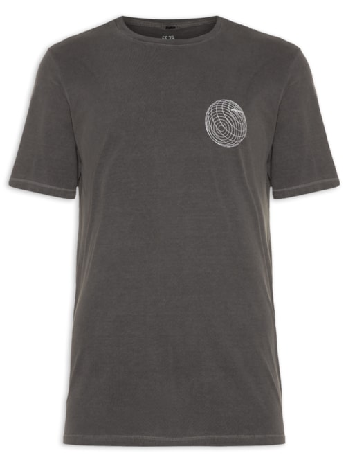 Camiseta Masculina Rx Globe - Cinza
