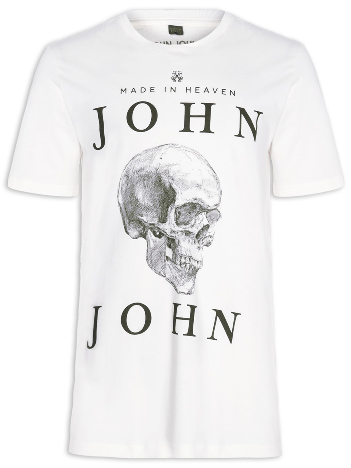 Camiseta Masculina Rx Skull Draw - Off White