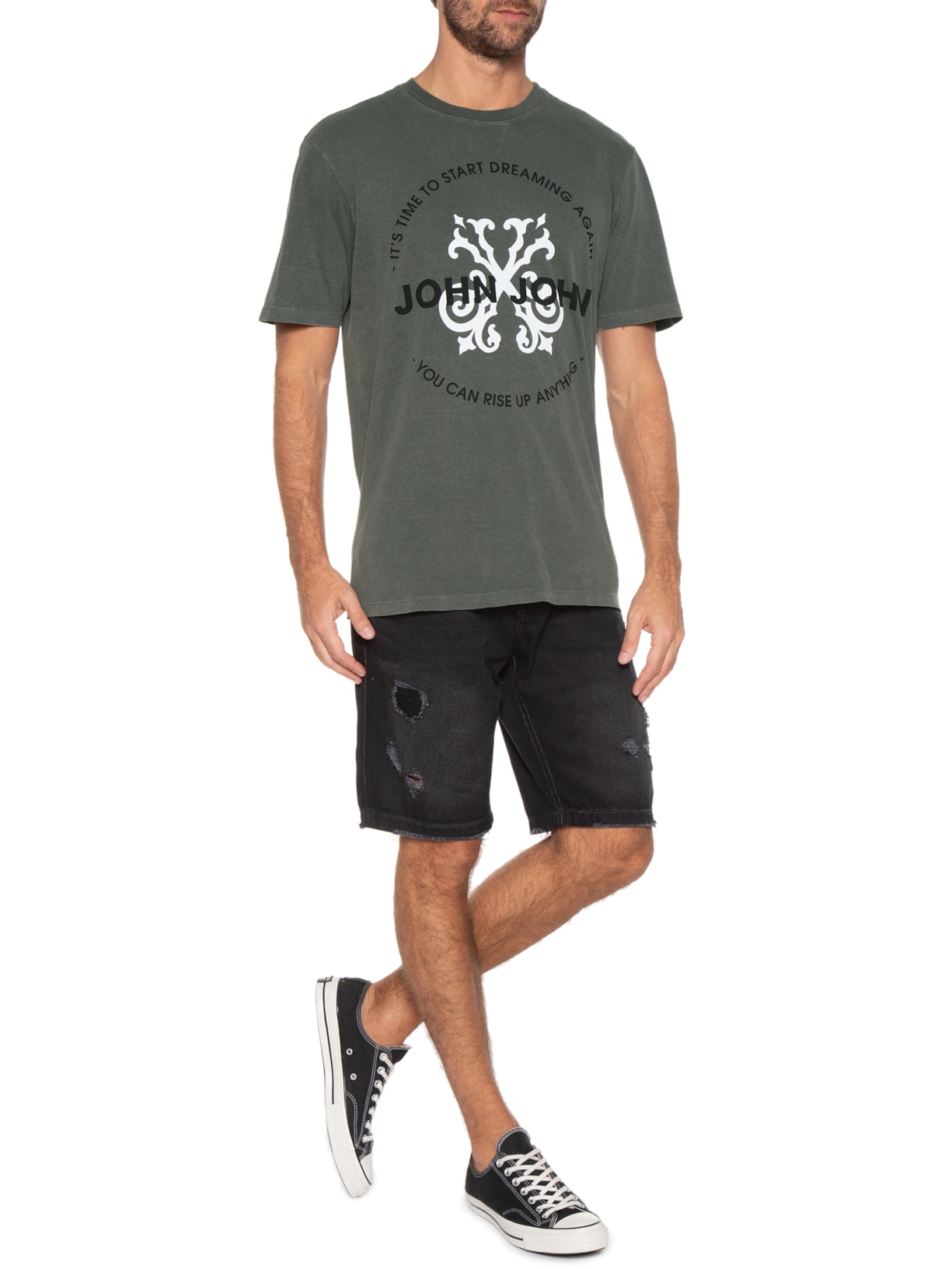 Camiseta Masculina Rx Start John Cinza John John