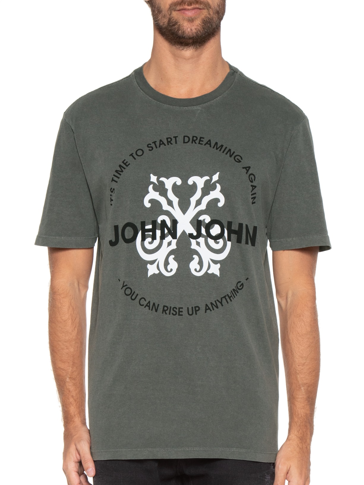 Camiseta Masculina Rx Start John Cinza John John