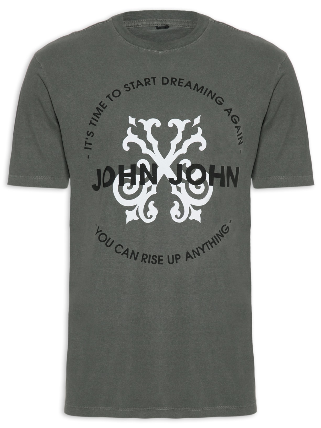 Camiseta Masculina Rx Start John - Cinza