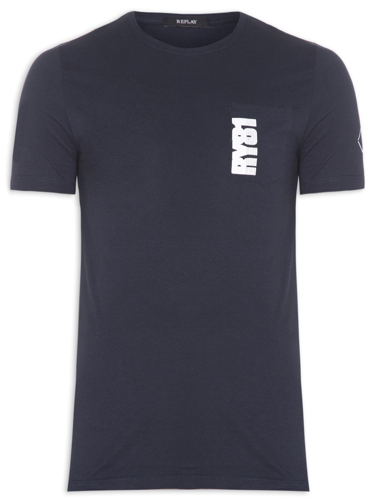 Camiseta Masculina Ry81 - Azul