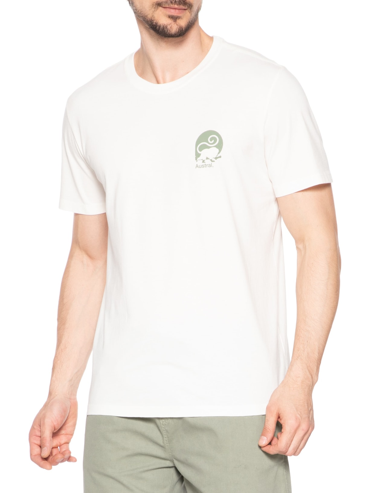 Camiseta Masculina Sagui Branco Austral