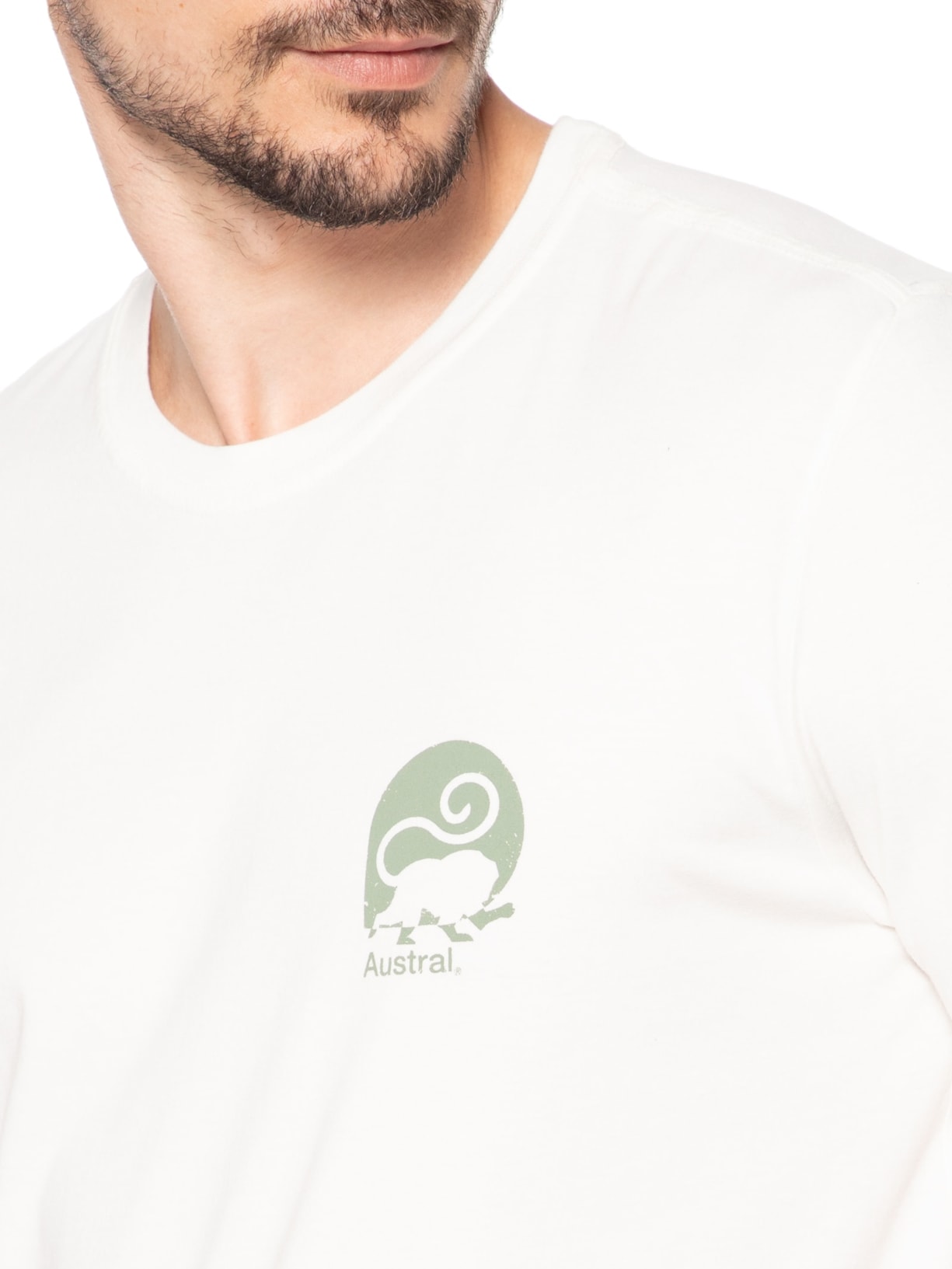 Camiseta Masculina Sagui Branco Austral