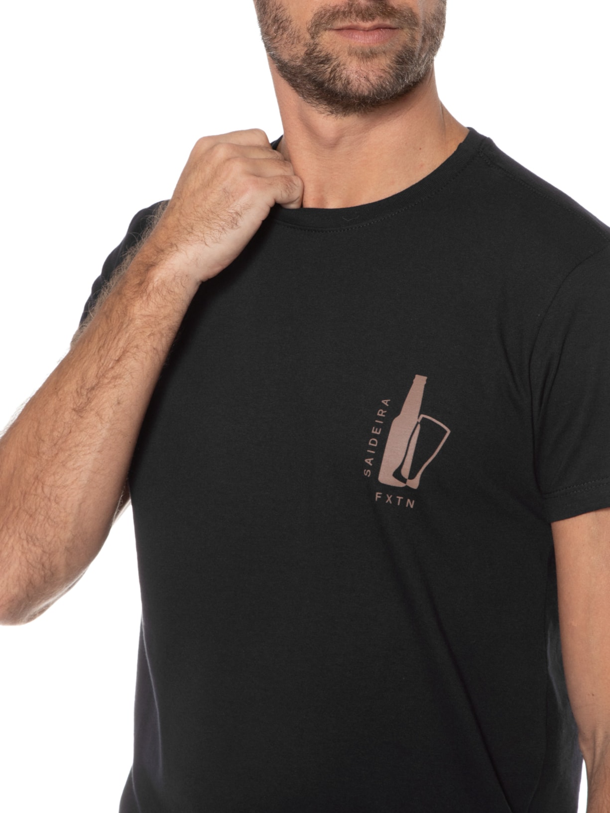 Camiseta Masculina Saidera Preto Foxton