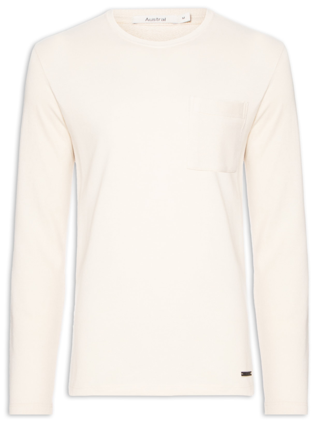 Camiseta Masculina Salina Manga Longa - Branco