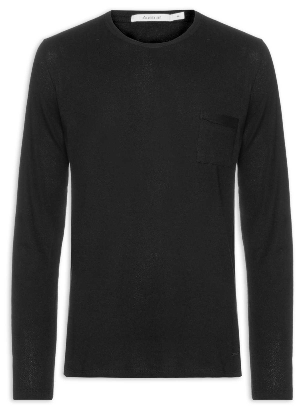 Camiseta Masculina Salinas Manga Longa - Preto